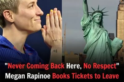 SHOCK EXIT: Megan Rapinoe has reportedly booked tickets to leave the U.S., declaring, “Never coming back here, no respect.”