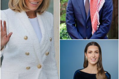 Prez Macron, Brigitte welcome Jordan’s Crown Prince Hussein, Wife Rajwa Al Saif at Elysee Palace