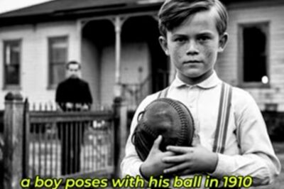 A Boy Poses with His Ball in 1910 – The Mystery That Shocked the City