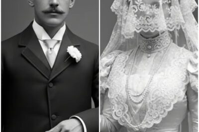 1904 portrait resurfaces — and historians pale as they enlarge the image of the bride