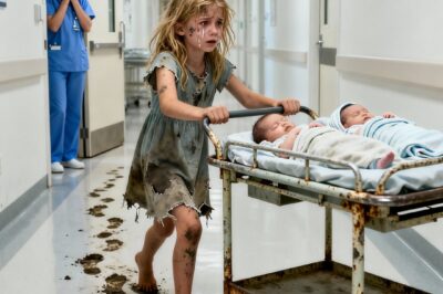 “My mommy has been sleeping for three days.” A 7-year-old girl pushed a wheelbarrow for miles to save her newborn twin brothers, and what happened next left the entire hospital speechless…