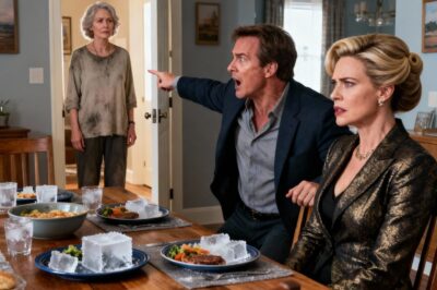 I never told my son that I’m a wealthy CEO who earns millions every month. He’s always assumed I live off a small pension. When he invited me to dinner with his fiancée’s parents, I decided to test them by pretending to be a poor woman who’d lost everything. But the moment I walked through the door, her mother tilted her chin and said, “She looks… so plain! I hope you’re not expecting us to help with the wedding costs.” I said nothing. But her father looked at me for one second—and suddenly stood up in fear…