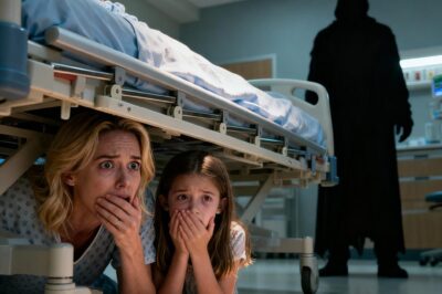 Acababa de dar a luz cuando mi hija de ocho años entró corriendo en la habitación del hospital, con los ojos abiertos y alerta. Corrió las cortinas y me susurró al oído: «Mamá… métete debajo de la cama. Ahora mismo». Me dio un vuelco el corazón, pero hice lo que me dijo. Las dos yacíamos juntas debajo de la cama, intentando respirar lo más silenciosamente posible. De repente, unos pasos pesados ​​entraron en la habitación. Justo cuando intentaba asomarme, me tapó la boca con suavidad; sus ojos se llenaron de un miedo que nunca antes había visto. Y entonces…